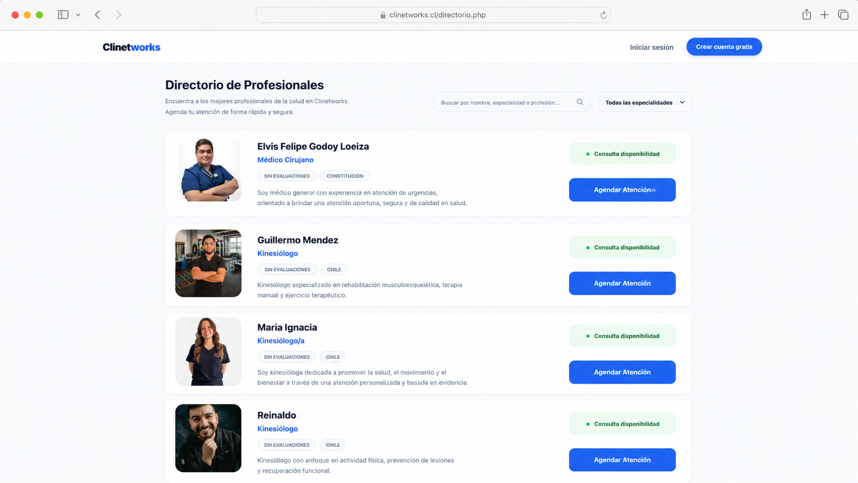 Directorio de Pacientes